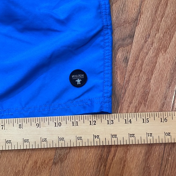 Men’s Swimsuit Size Extra Large Blue Pockets on side Molokai Net Interior - Picture 11 of 11